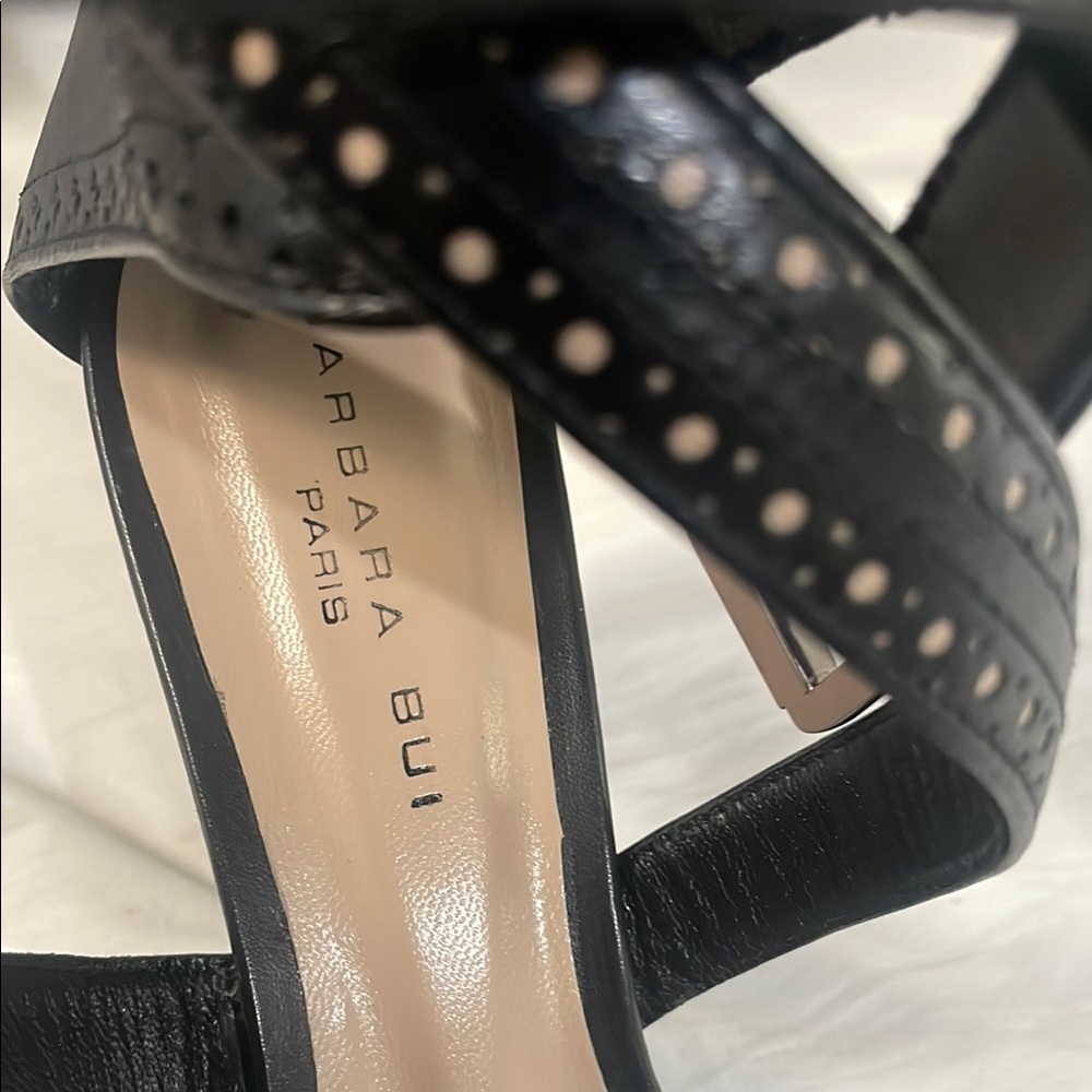 Barbara Bui Black Heels with Studded Embellishments